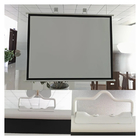 Simple Hanging HD Home Warp Knitting Projection Screen 16:9 100" Inch