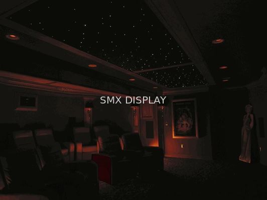 جودة 110-220 فولت مجموعة إضاءة سقف الألياف البصرية الصوتية أسود / أزرق كحلي / جسم الأشعة فوق البنفسجية PMMA مصنع