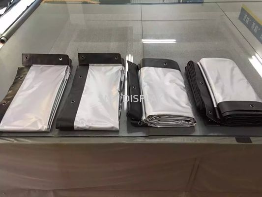 جودة البيضاء شاشة الإسقاط الجبهة مع الحدود السوداء، في الهواء الطلق شاشة العرض مصنع