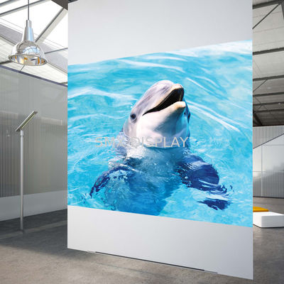 فيلم عرض خلفي أبيض عالي التباين 3D فيلم عرض هولوغرافي لمنافذ المتاجر