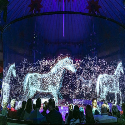 جودة شاشة بروجكتور كبيرة هولوغرام غازي أبيض رمادي أسود هولوغرام شبكة شاشة مصنع