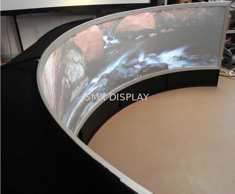 شاشة عرض Dome Cinema شاشة العرض المنحنية ، شاشة عرض 4K منسوجة من القماش المنسوج