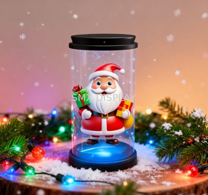 جودة Christmas Gift Mini 3D Hologram Display Handheld Animation Showcase 5inch Holo Tube مصنع