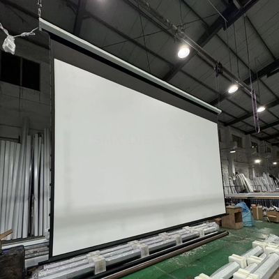 جودة 4x3 m High Quality Large Electric Projection Screen/ Motorized Projector Screen Tubular Motor for Projector Screen مصنع