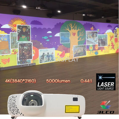 جودة SMX 4K Resolution 5000 ansi lumens Immersive Short Throw Laser Projector VR Room,Home Theater مصنع