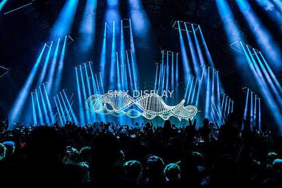 جودة شاشة عرض ثلاثية الأبعاد شفافة من مادة البولي أميد هولوفلكس مصنع