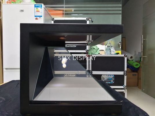 جودة كامل HD 4 وجوه 3D ثلاثية الأبعاد الهرم العرض 240 × 240CM للتسوق مول الإعلان مصنع
