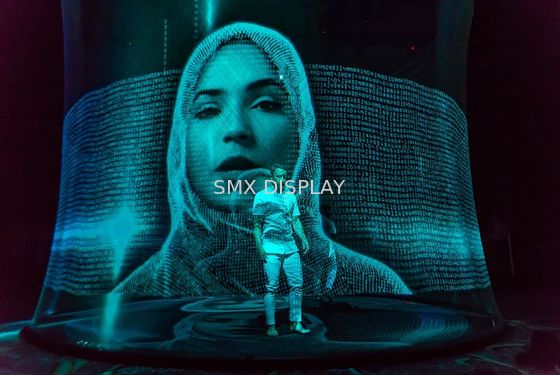 جودة شاشة عرض ثلاثية الأبعاد شفافة ثلاثية الأبعاد بحجم 50 م مصنع