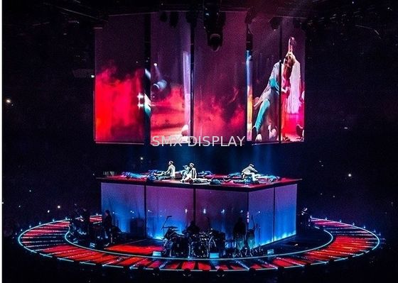 جودة شاشة أمامية وخلفية شفافة الهولوغرام الشبكي للحفل المباشر مصنع