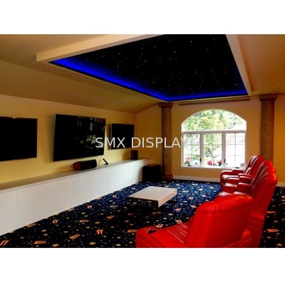 لوحات سقف نجمة الألياف البصرية PMMA 15W 600 * 600mm لتصوير القمر
