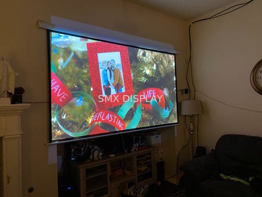 جودة شاشة عرض بمحركات RF عن بعد 120 بوصة لغرفة اجتماعات السينما مصنع