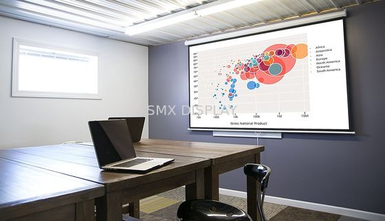 جودة شاشات عرض يدوية من الألياف الزجاجية 178x178 سم سقف غرفة الاجتماعات مصنع