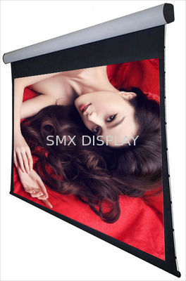 جودة تبويب جدار السقف 3D المتأزم شاشات الإسقاط بمحرك 120 "حصول على هوم سينما مصنع