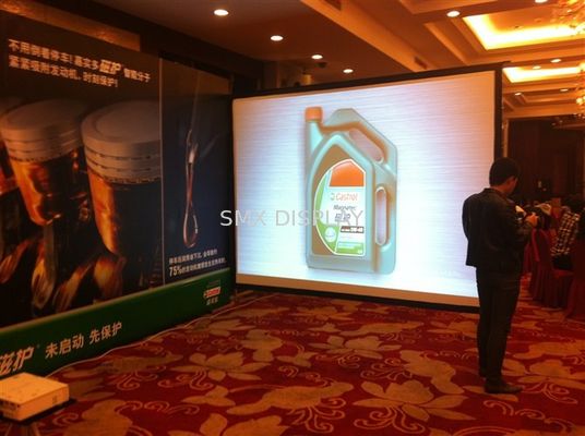 جودة 16/9 250 "في الهواء الطلق وداخل قاعة أضعاف سريع شاشة الإسقاط الخلفي، أضعاف سريع الشاشة مصنع