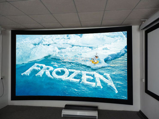 جودة عالية الوضوح 200 '' 250 '' شاشة الإسقاط منحني لHD نظام محاكي سينما مصنع