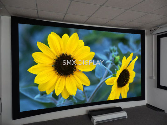 جودة منحني بنفايات سينما الشاشة إطار ثابتة، شنت الجدار شاشات لأجهزة العرض مصنع