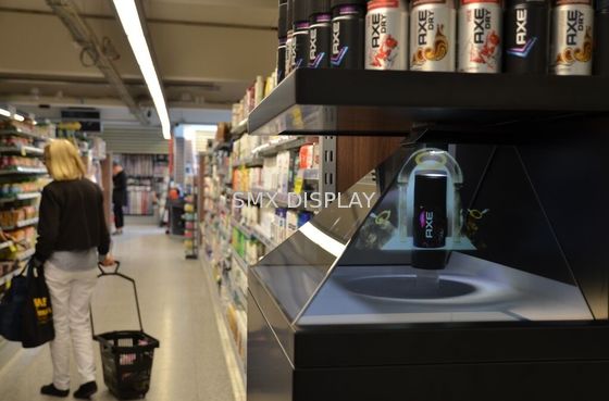 جودة 270 درجة 22 بوصة ثلاثية الأبعاد ثلاثية الأبعاد عرض الهرم للإعلان مصنع