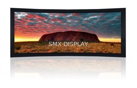 جودة في الأماكن المغلقة الكهربائية منحني ثابت شاشة الإطار الطلاء، أسود المخملية الإطار 10CM مصنع