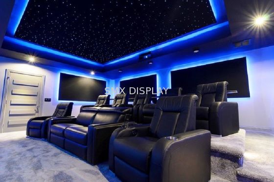 جودة 110V - 220V الألياف البصرية ستار لوحات السقف RGB لون فاتح للسينما المنزلية مصنع
